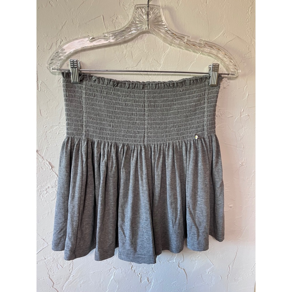 Natural Life Heather Grey Smocked Shorts‎ Daisy Charm Jersey Knit M